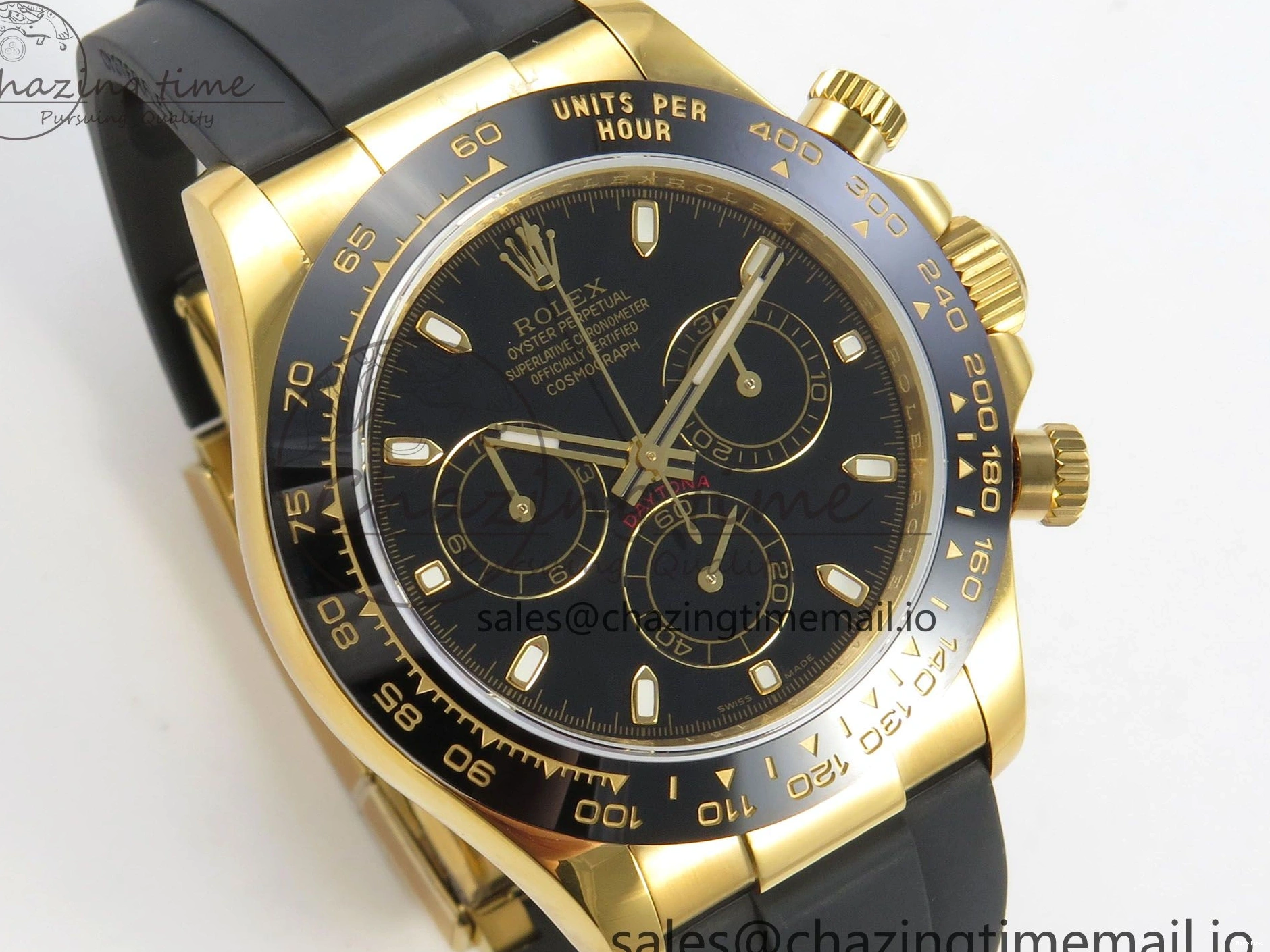 MiroTime 0218 Daytona 116518 QF 1:1 Best Edition Black Dial on Oysterflex Strap SH4130 V11（Gain Weight） GoodFit 170